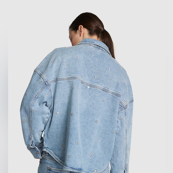 NWT VICTORIAS SECRET DENIM BY PINK SHACKET size XXL - Picture 4 of 9